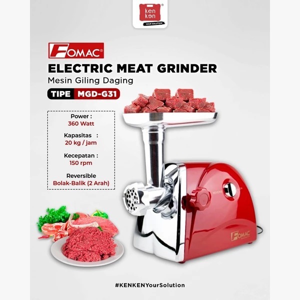 FOMAC Giling Daging Listrik Meat Grinder Penggiling Daging MGD-31 MGD 31 FOMAC