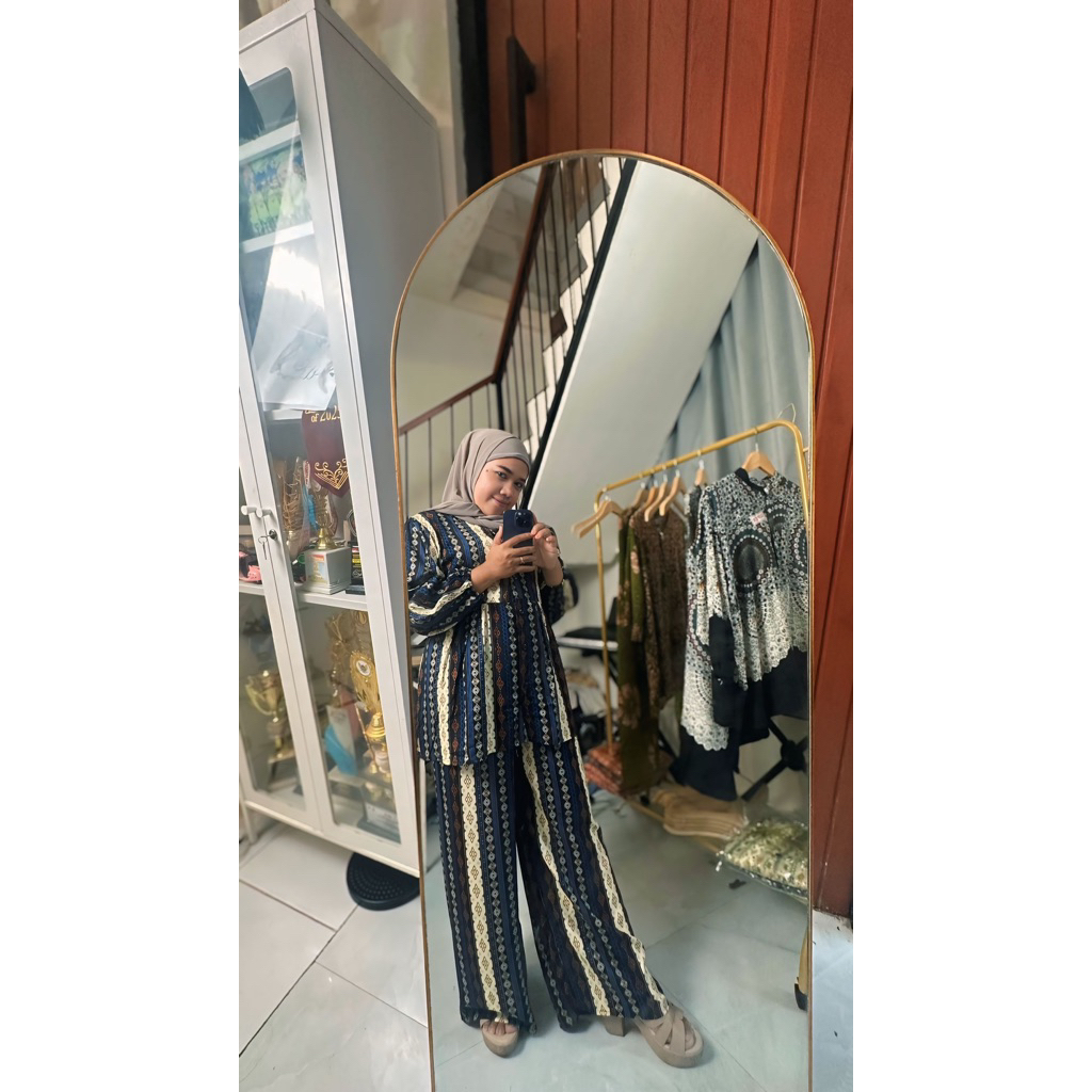 ONE SET ANNABELLE RAYON PREMIUM / Stelan Premium / Stelan wanita