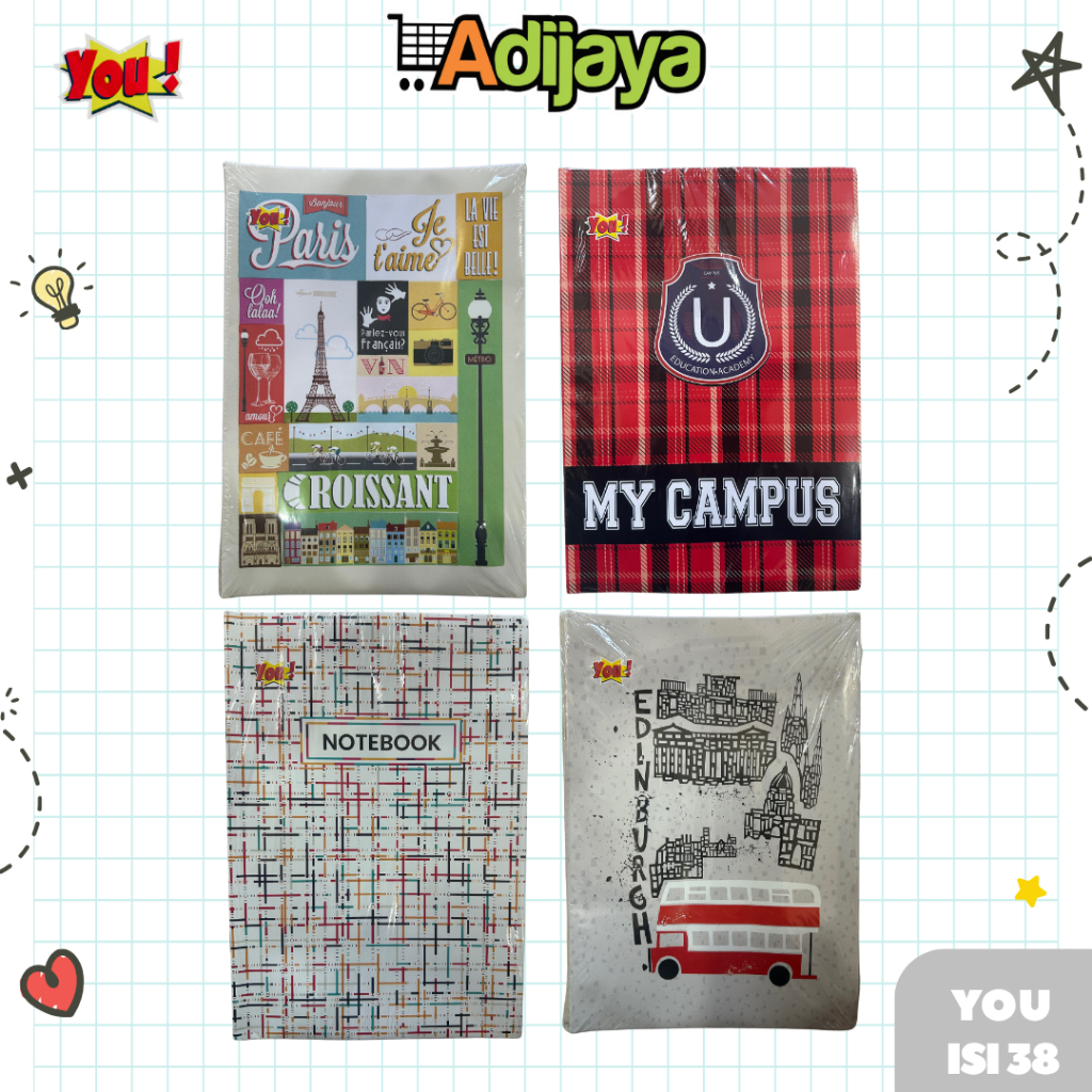 

Buku Tulis You MURAH 1 Pack 60 Lembar Campus/Notebook/World