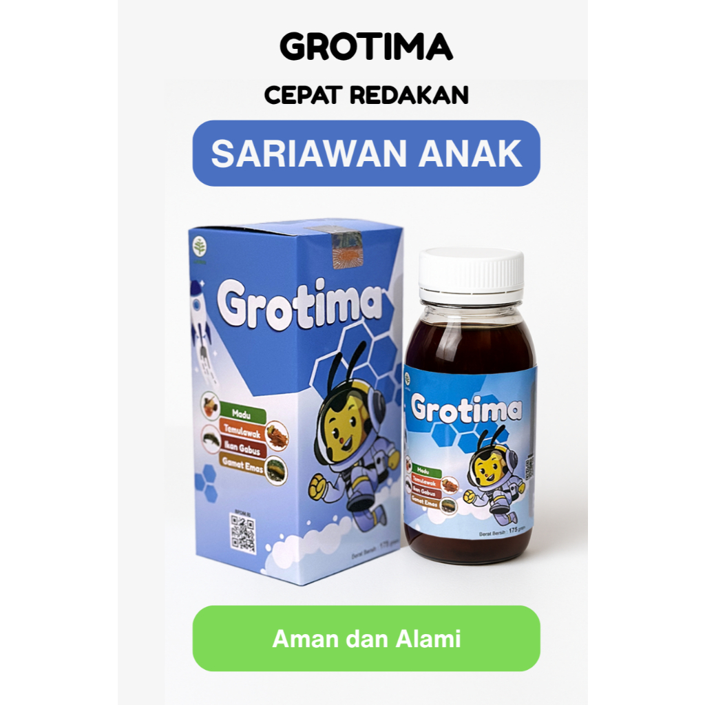 Grotima Cepat Redakan Sariawan Anak – Obat Sariawan Mulut Aman & Alami