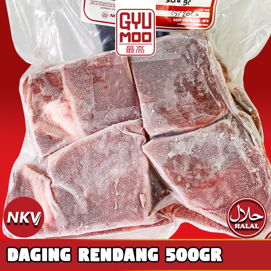 

[GYUMOO SAIKO] Daging Rendang PREMIUM HALAL 500gr