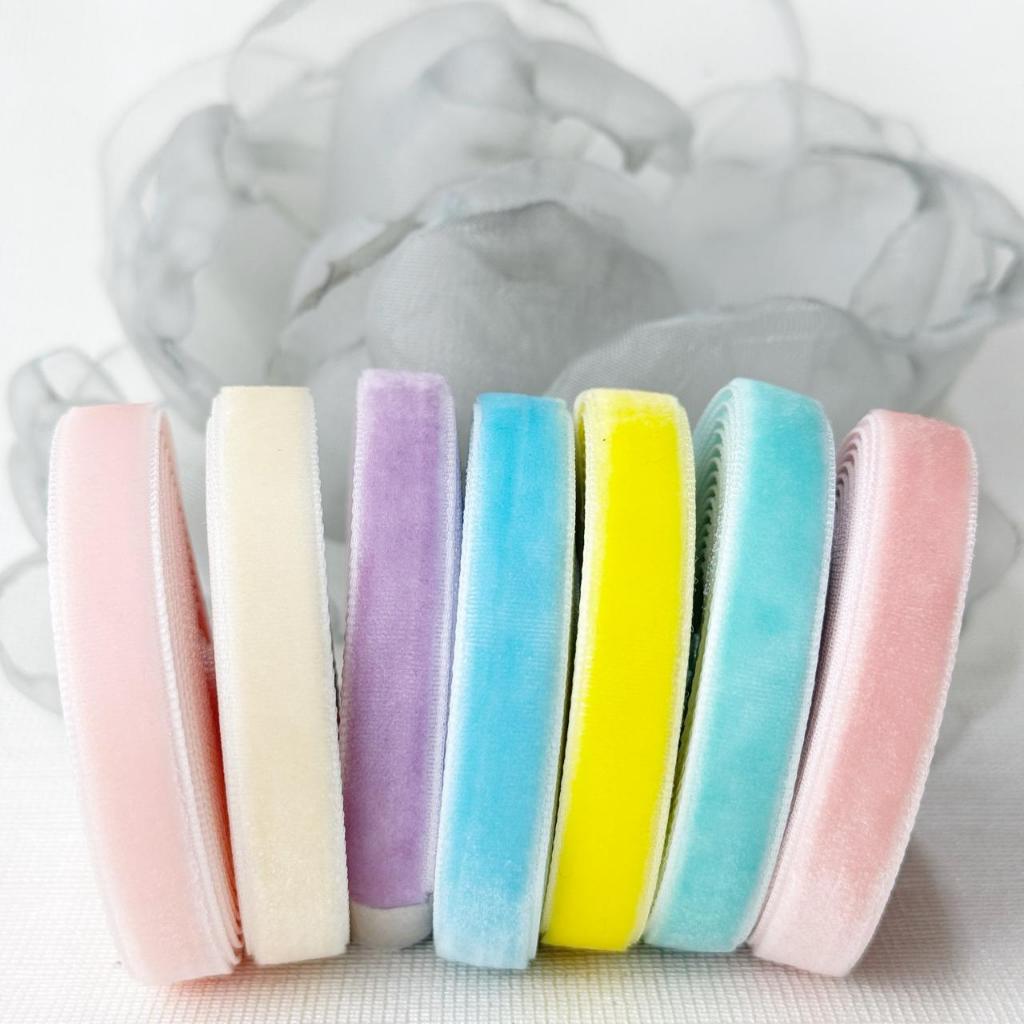 

1 Yard - 1 cm | Pita Beludru Velvet premium Size 9mm | 3/8 INCH