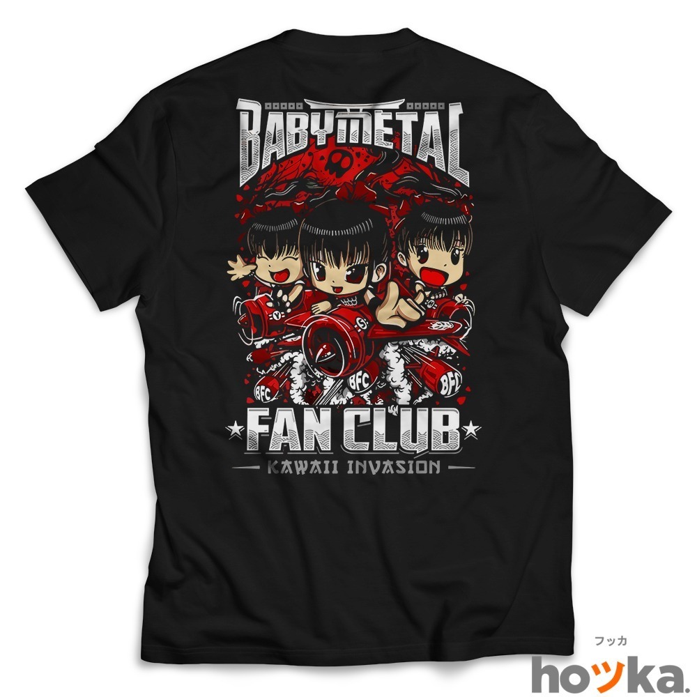 Kaos Animasi Member Babymetal Kaos Band Babymetal Kawaii Fans Club Kaos