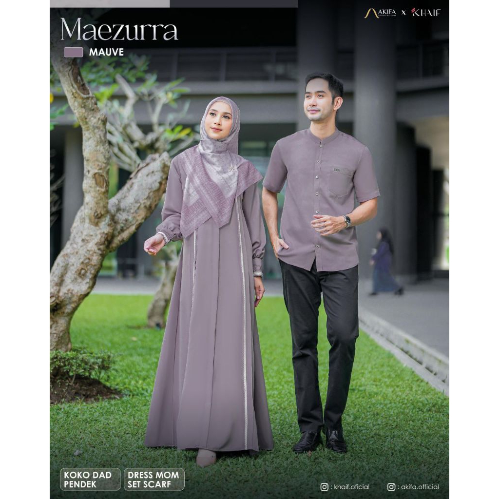 Open PO MAEZURRA Sarimbit By Akifa Keluarga Terbaru Gamis Set Koko Set Gamis Ibu dan Anak Koko Coupl