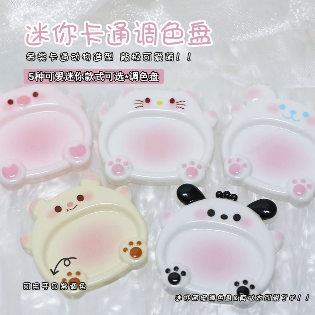 

Tray Mixing Pallete Warna Cartoon Animasi | Tatakan Palet Campur Kutek Gel Painting| Mixing Gel Polish / Painting Gel Nail Art Unik