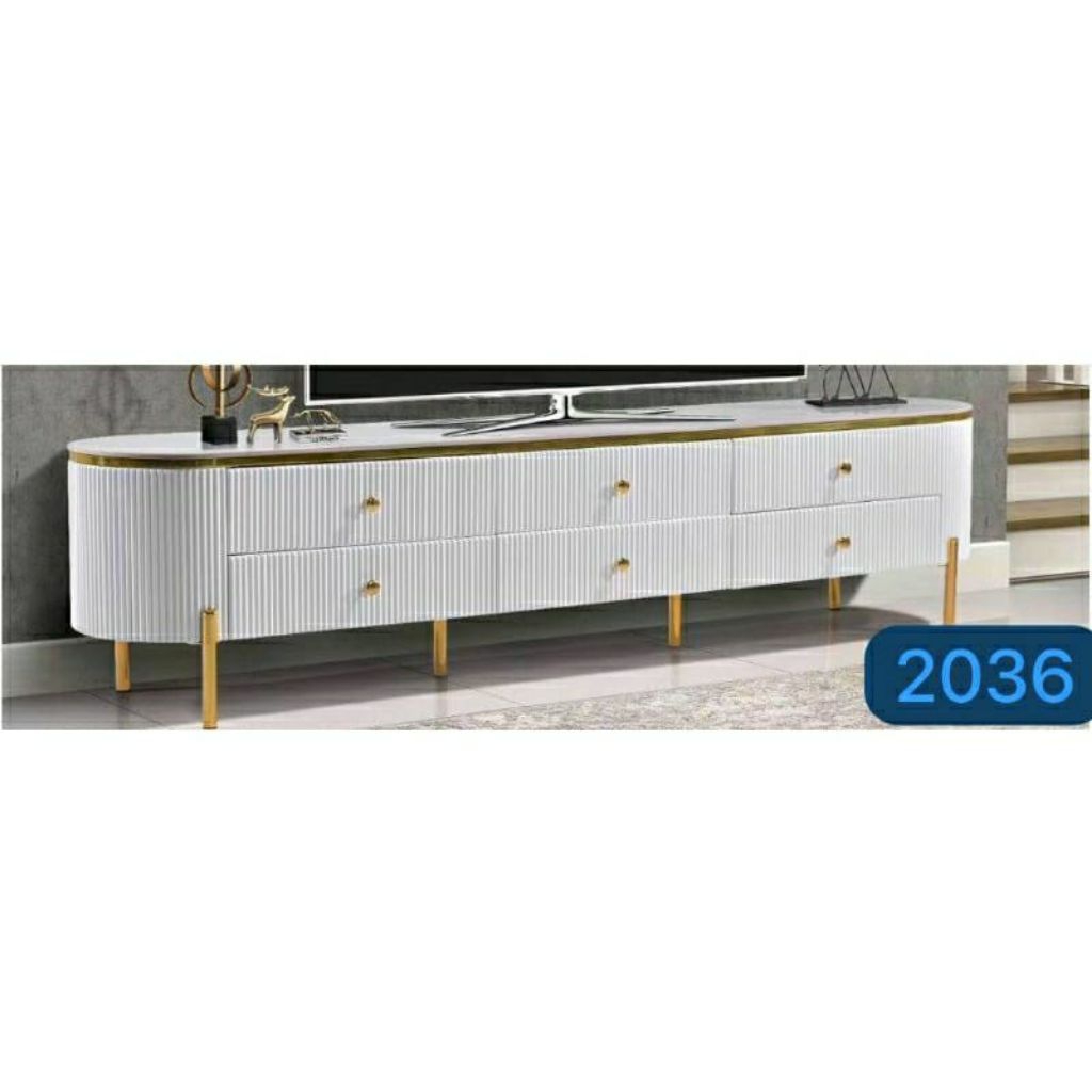 Buffet Tv Granit Import - Buffet Konsul Tv Import 2meter - Rak Tvcm