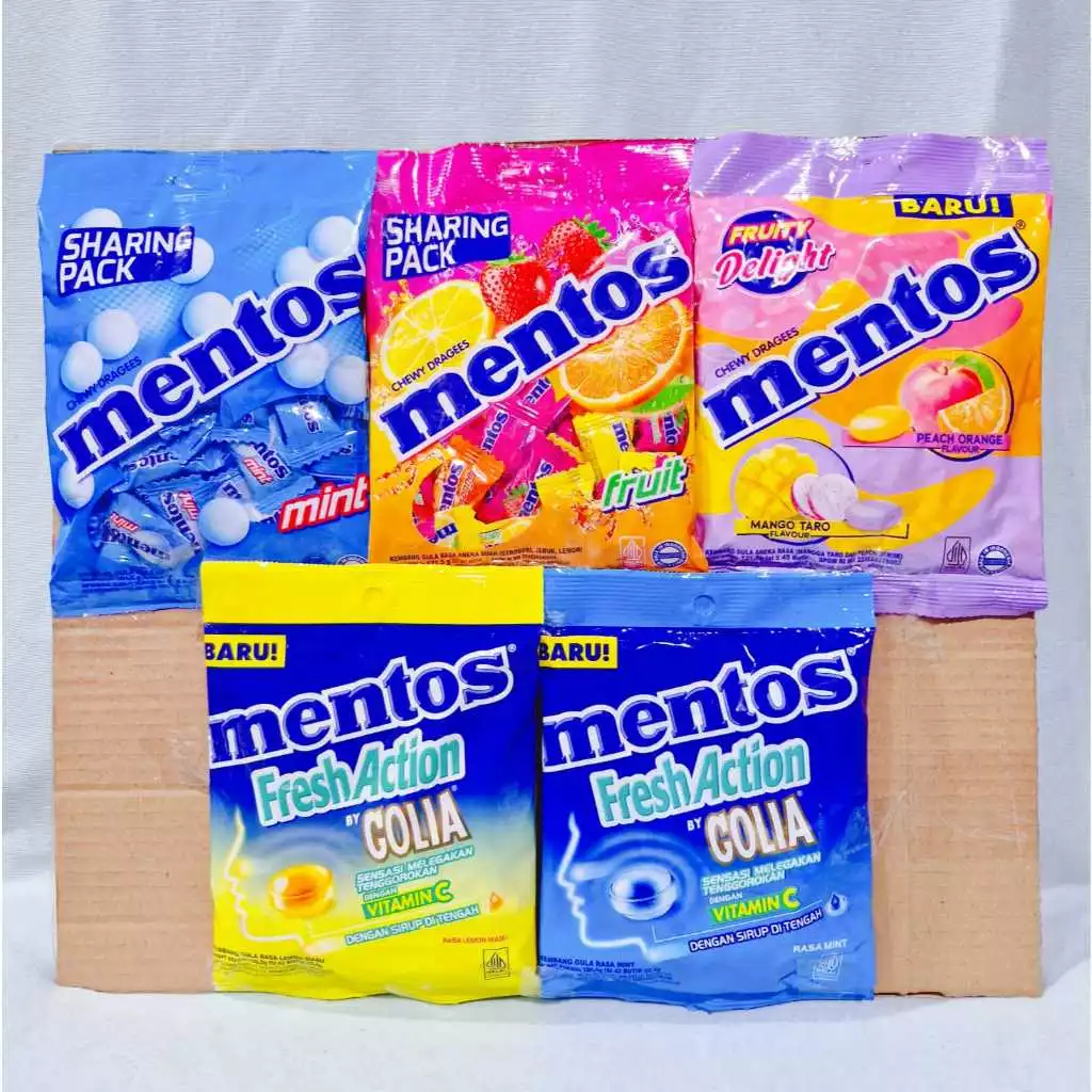 

Mentos Fruit Delight Mint Orange Cherry Flavour