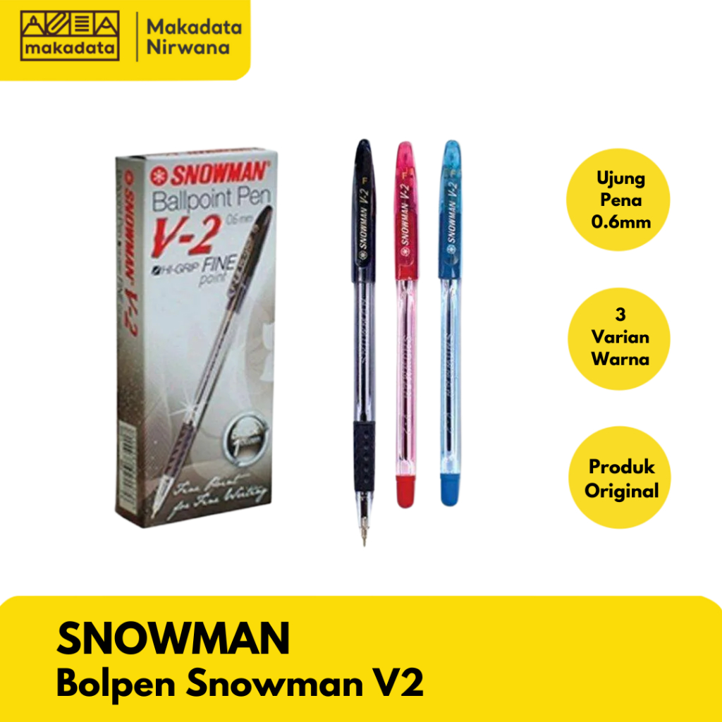 

SNOWMAN BOLPEN/PULPEN/BOLLPOINT V2 (1 PACK)