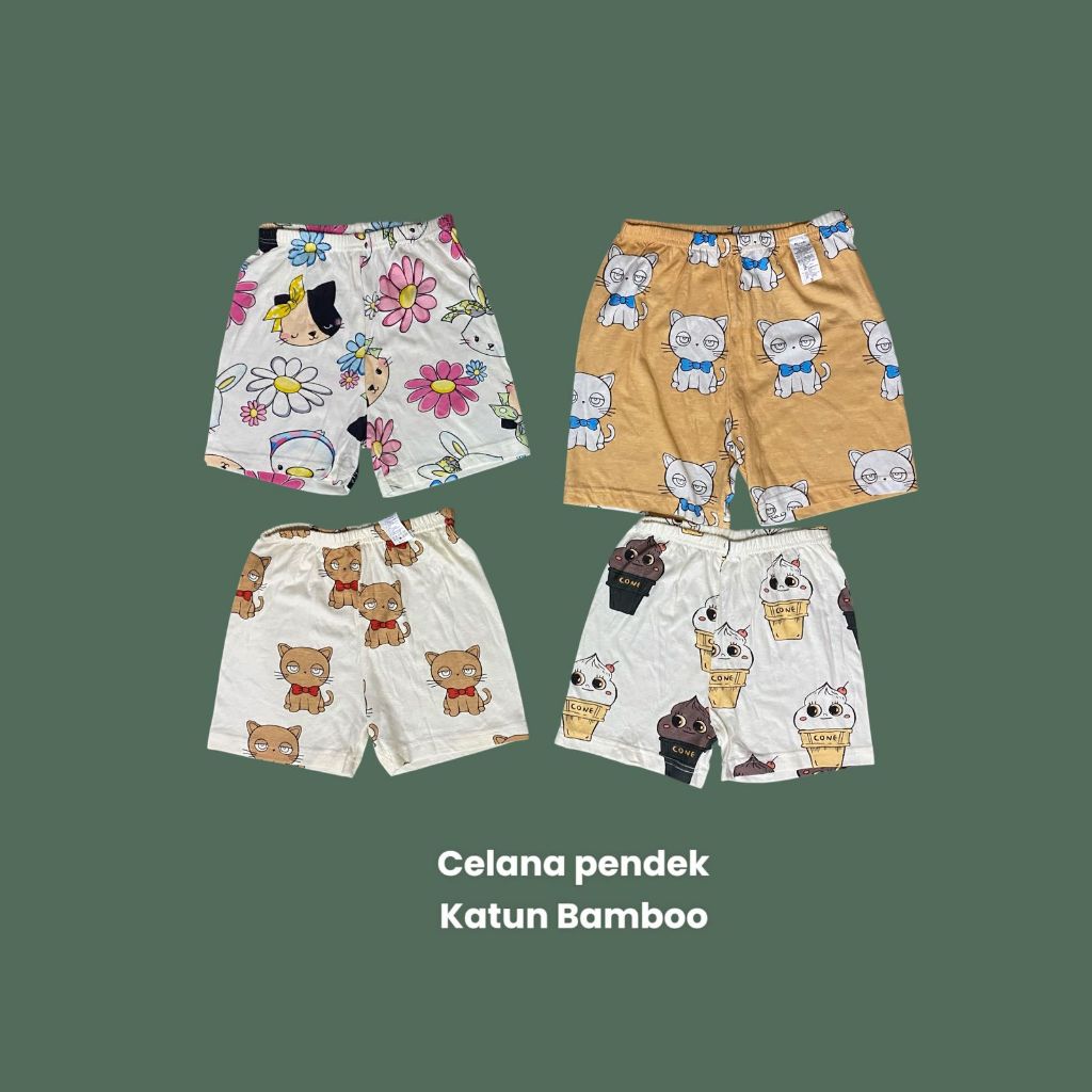 Unifriend Celana Anak Pendek Katun Bamboo