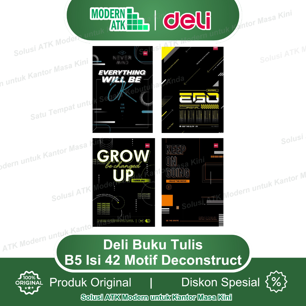 

Deli Writing Book / Notebook / Buku Tulis Sekolah B5 – 42 Lembar | CNB542- 710