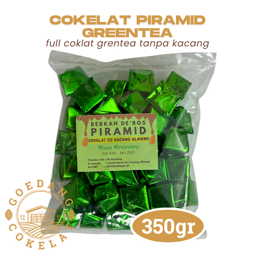 

Cokelat Piramid Mini Rasa Greentea Matcha 350gr
