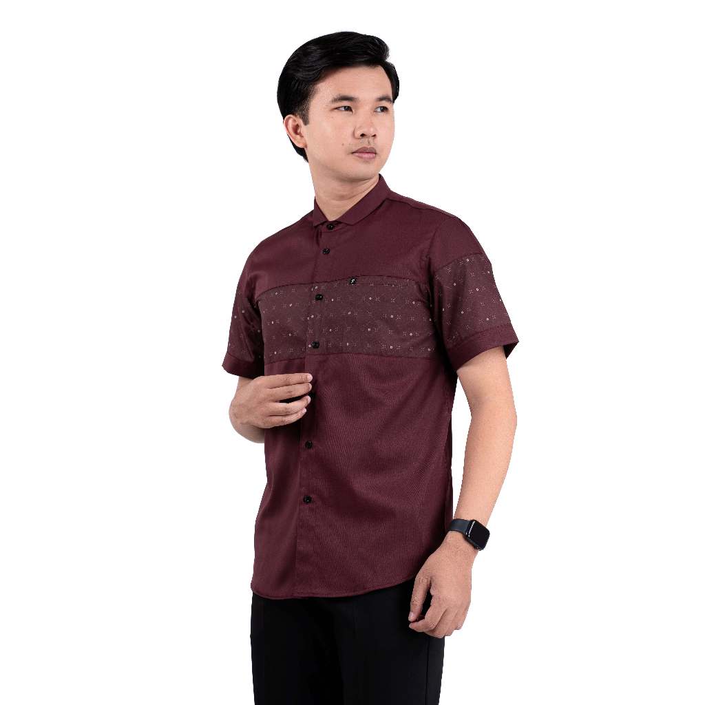 Muhsin - Fadkhera Official Baju Koko Pria Dewasa Lengan Pendek