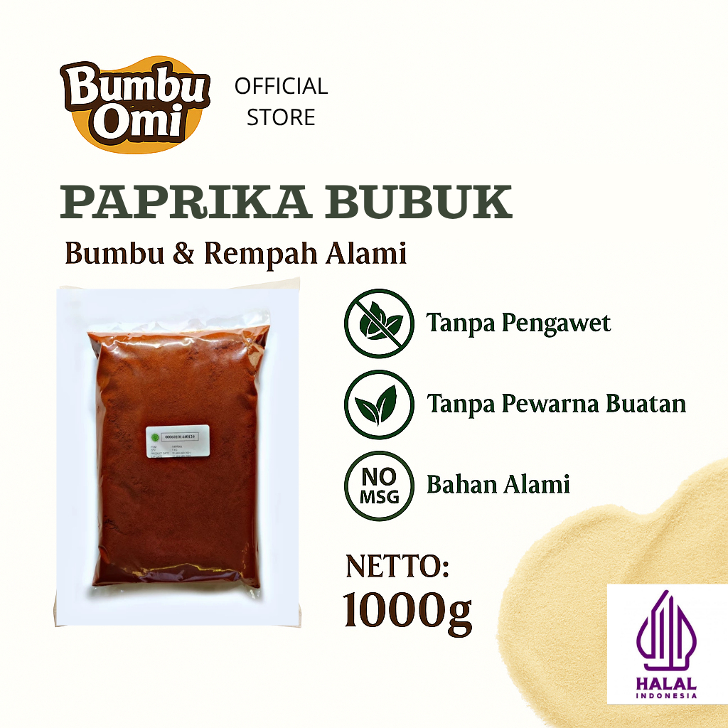 

BumbuOmi Paprika bubuk merah asli murni / bumbu masak powder
