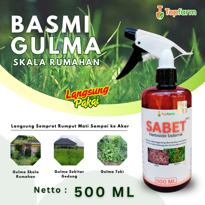 Herbisida Topfarm / Obat Semprot Rumput Biar Mati / Herbisida Pembasmi Rumput Liar / Obat Semprot Ru