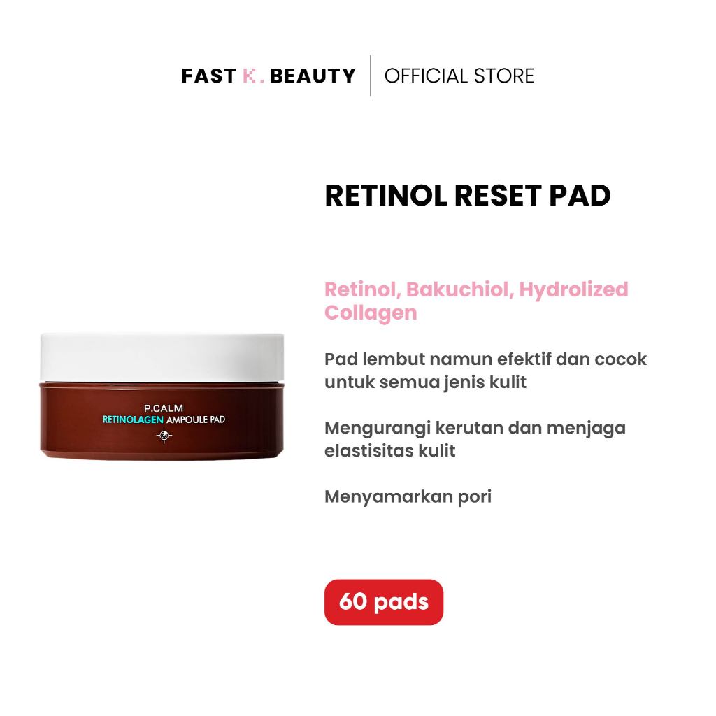 P.CALM Retinolagen Ampoule Toner Pad 85g 60ea