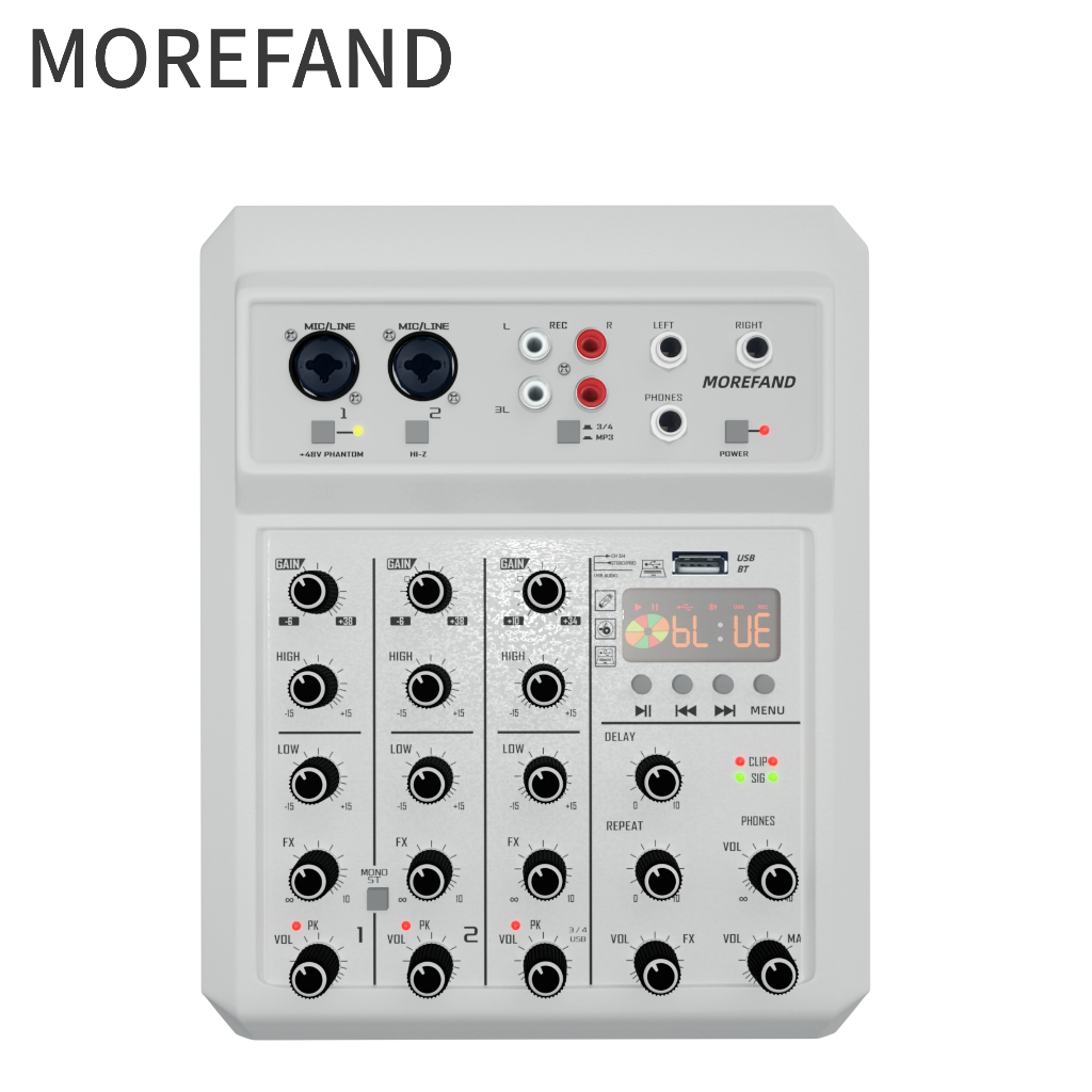 NEW MOREFAND Mixer Audio/mixer 4 chanel murah/mixer audiomixer mini/Professional Soundcard USB