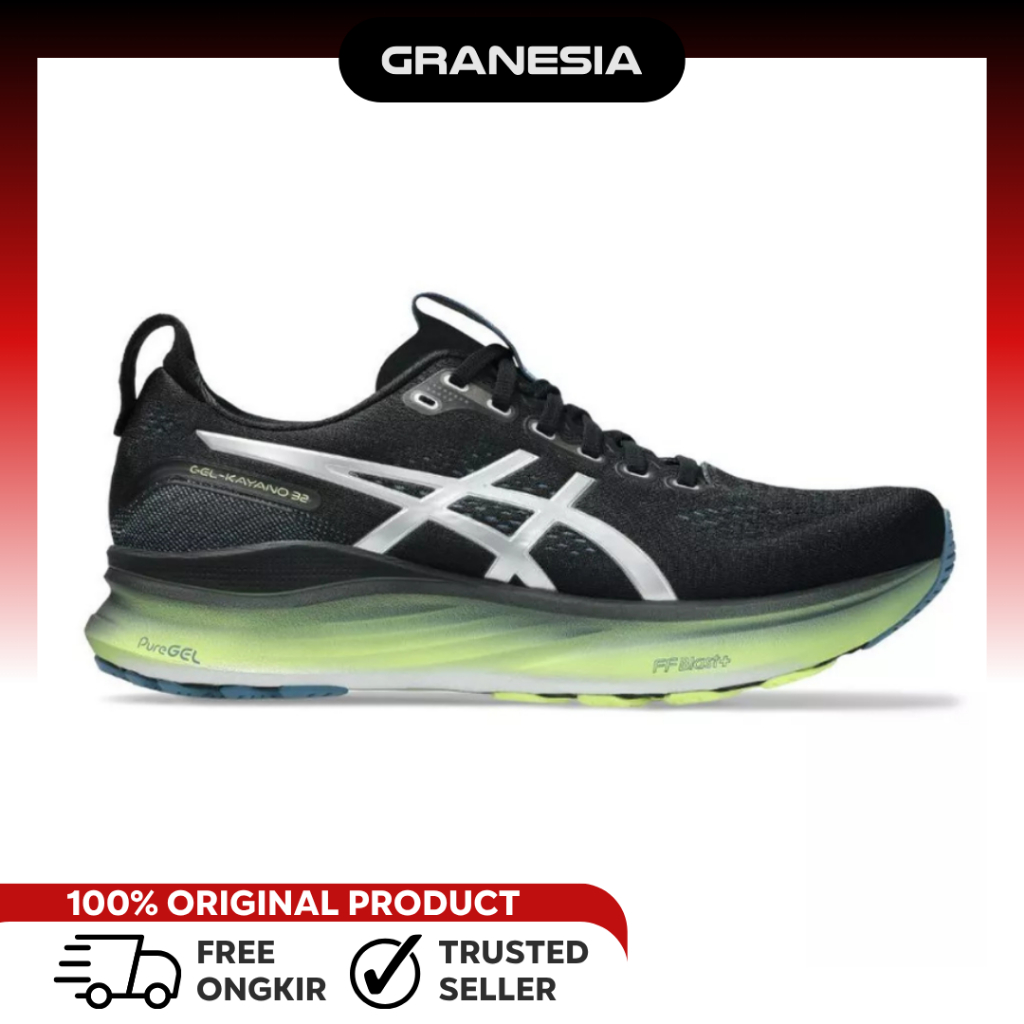 Sepatu Olahraga Lari ASIC Unisex Gel-Kayano 32 Luxe Standard Platinum|Sepatu Lari Pria Wanita