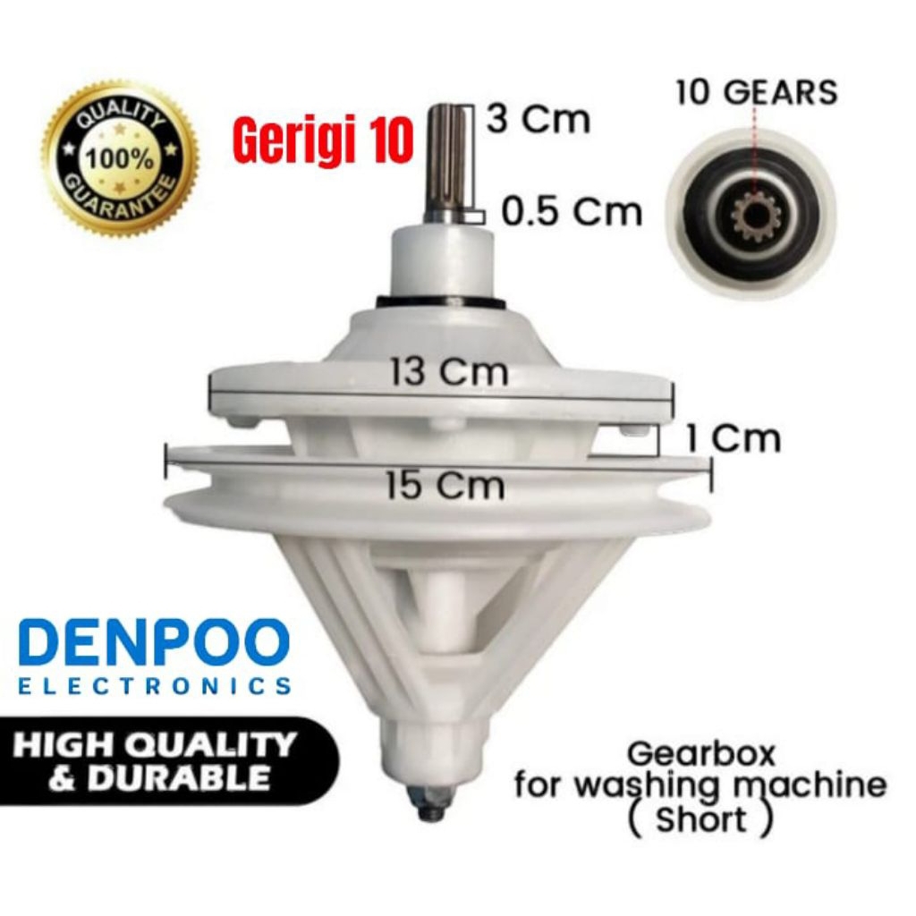 gearbox  gerbok  mesin cuci denpoo DW 8901 DW 8907 mesin cuci denpoo 2 tabung