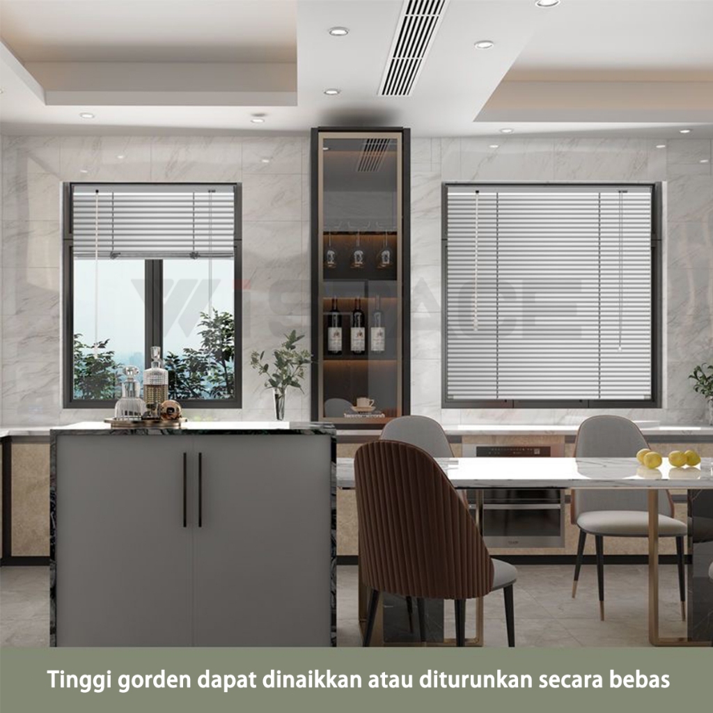 Terangbenderang_ Free AksesorisVenetian Blind Alumunium Custom Ukuran Venetian Blind Horizontal