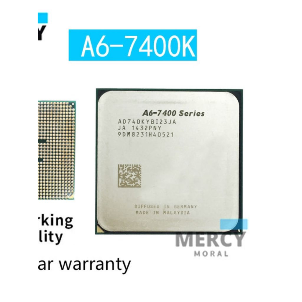 Procie Prosessor processor cpu AMD A6 7400k Series bukan intel