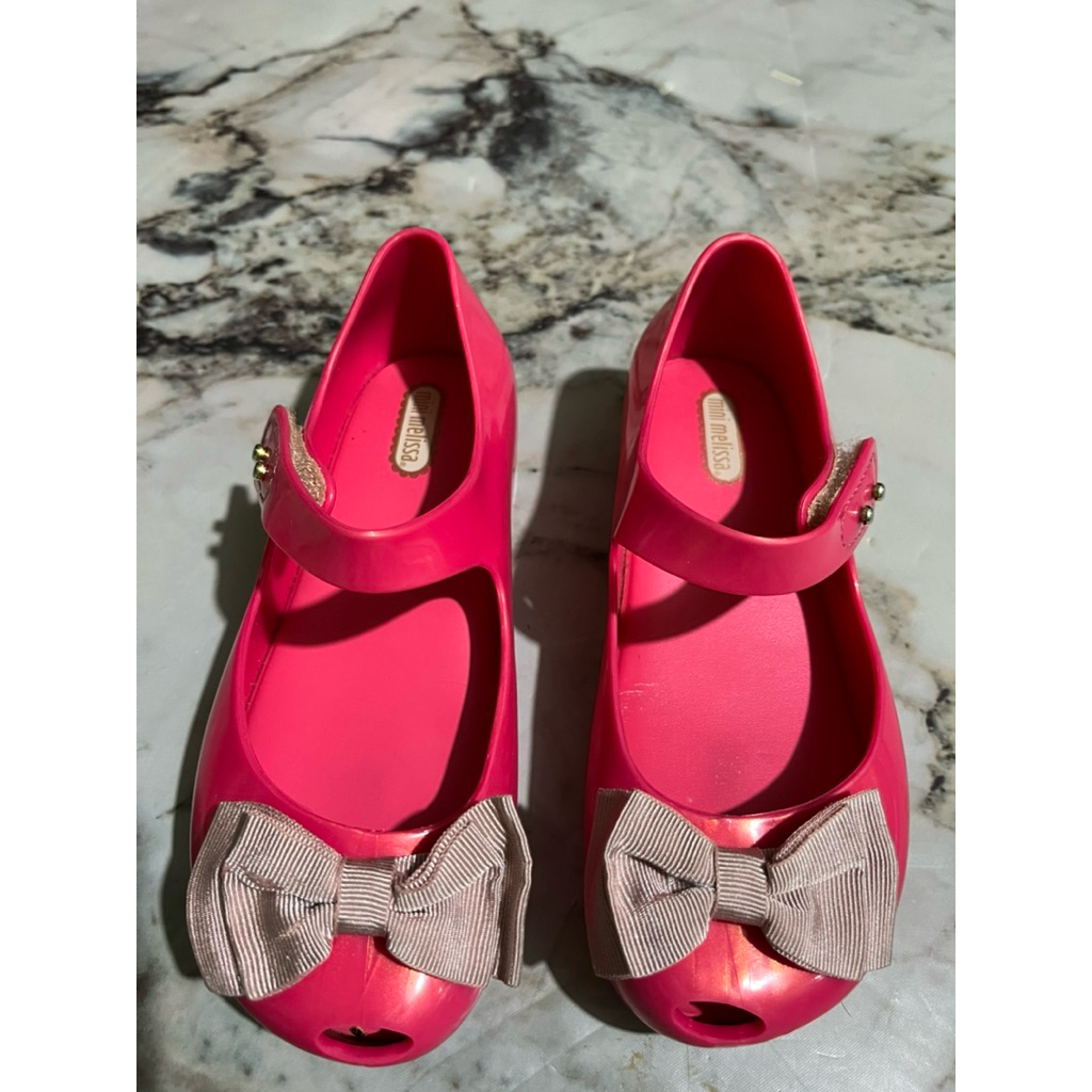 Sepatu Mini Melissa anak warna Pink Fuschia