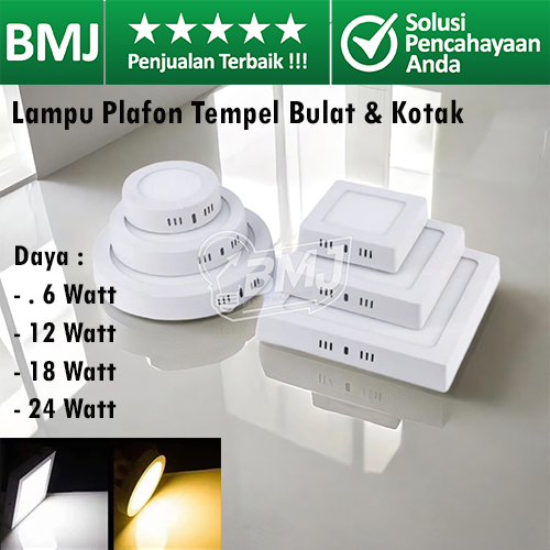 LAMPU LED PANEL ALITECO 24W KOTAK SUPER TERANG, CAHAYA LEBIH MERATA, MUDAH PASANG, HEMAT LISTRIK