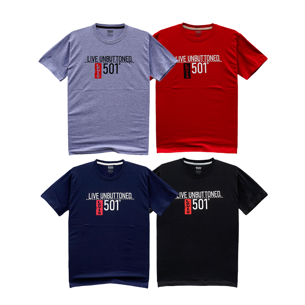 Kaos Premium Branded - Kaos Pria 501 Live Unbuttoned