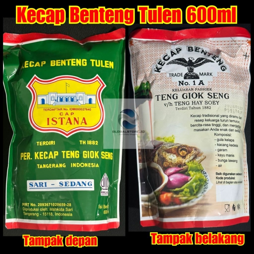 

Kecap benteng tulen cap istana refill 600ml