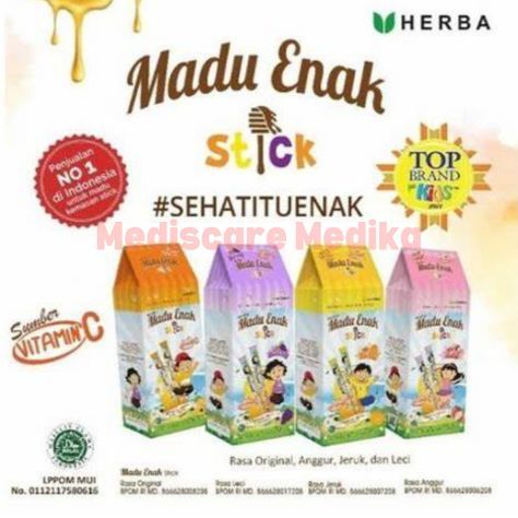 

Madu Enak Stick BOX Isi 20 Sticks Per Box / Madu + Vitamin C