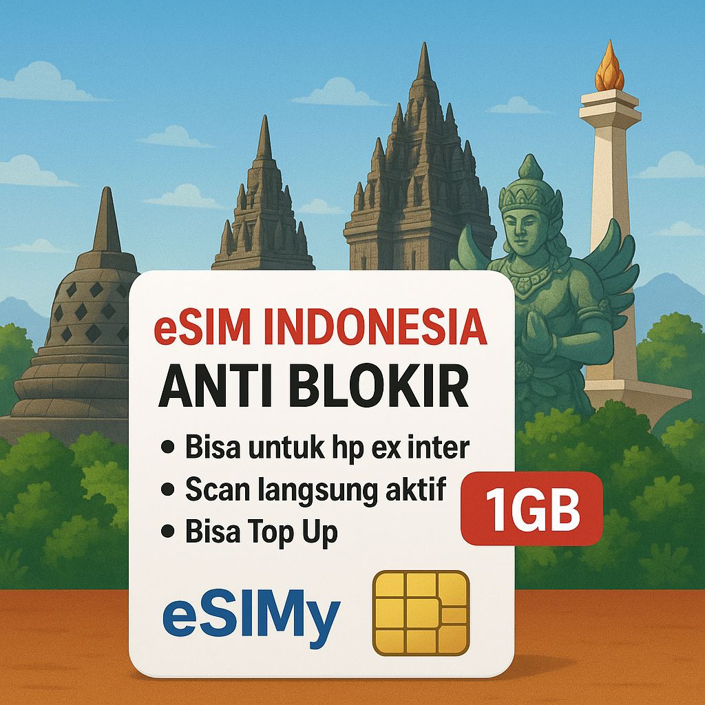ESIM ROAMING IPHONE KEBLOKIR (SINYAL AUTO⚡️)