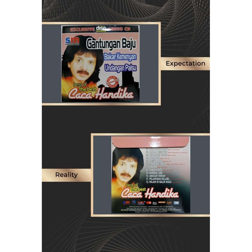 CD audio dangdut caca Handika gantungan baju