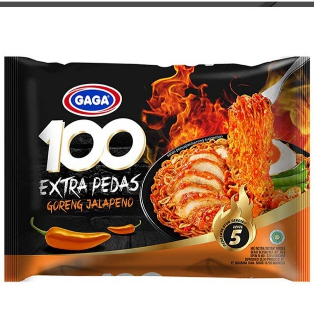 

Gaga mie goreng extra pedas jalapeno 85 gr