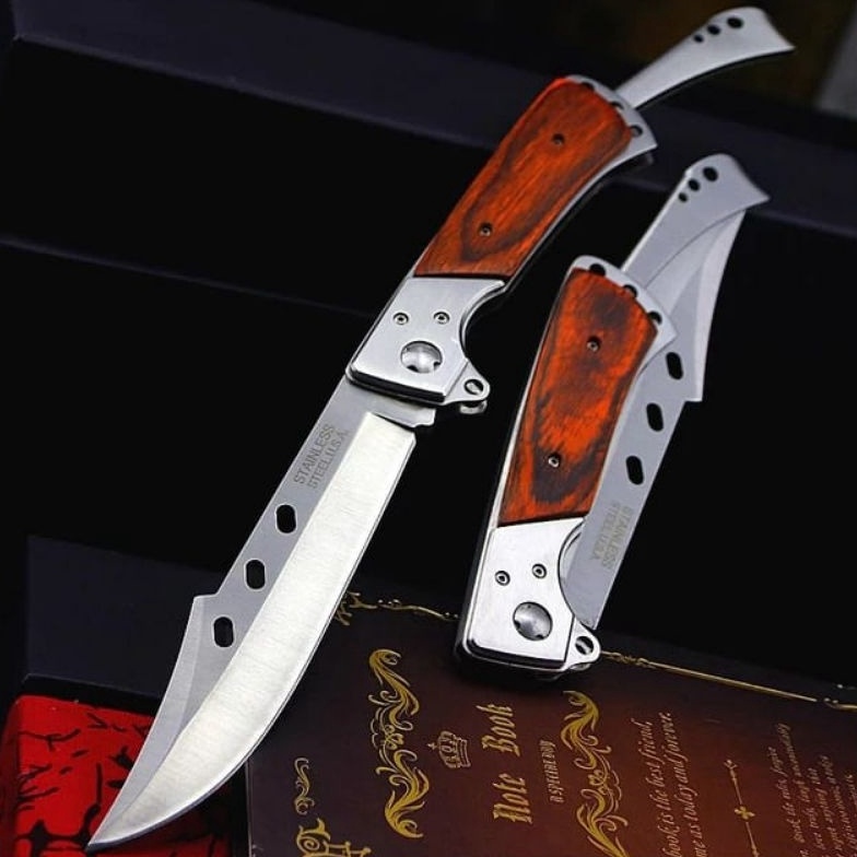 KODE I96Z PISAU LIPAT 132 CAMPING  PISAU LIPAT USA 132K PISAU BERBURU  PISAU SURVIVAL KIT PISAU SURV