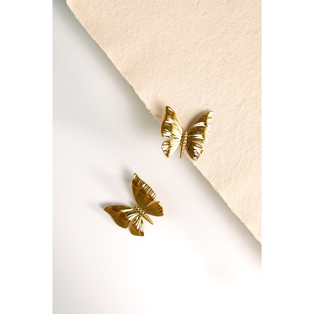 Taila Earrings | INHALE. | Aksesoris Anting 18K Gold Platted | Anting Gold
