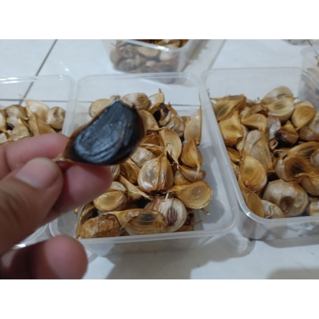 Bawang Hitam Kating, Black Garlic, Kemasan 250 gr/ 500 gr - Lezat, Sehat 100% Alami & Berkualitas