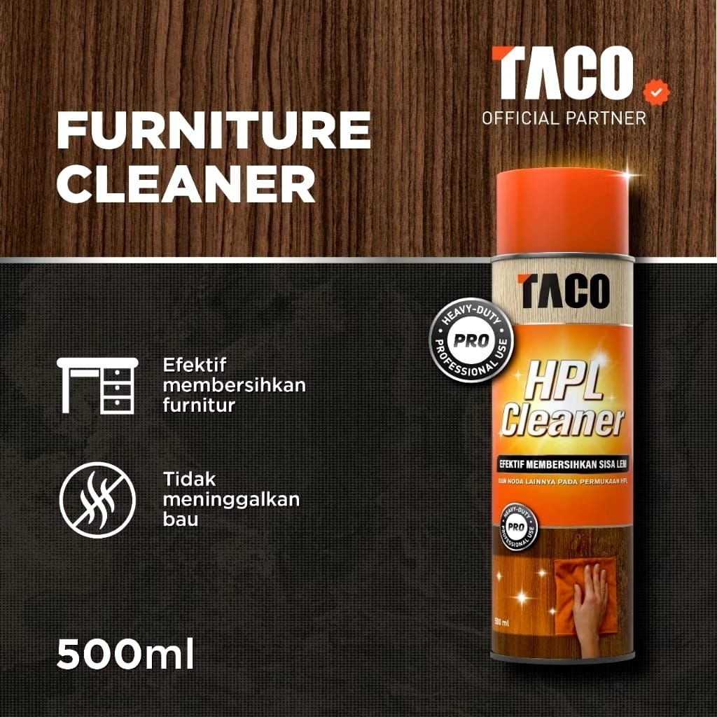 HPL Cleaner TACO / Pembersih permukaan HPL dan Vinyl