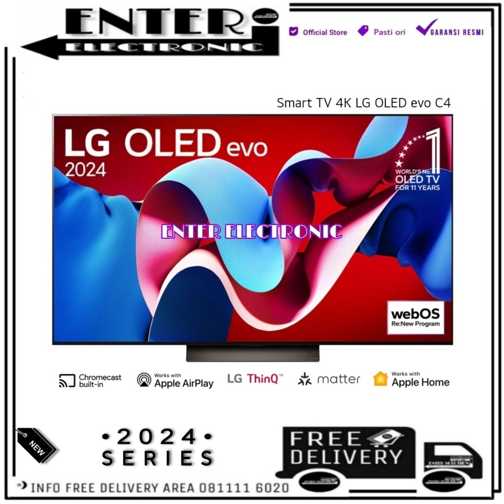 LG OLED 42C4PSA 48C4PSA 55C4PSA - OLED EVO 4K SMART TV 42 48 55 INCH 120HZ DOLBY VISION ATMOS LG 42C