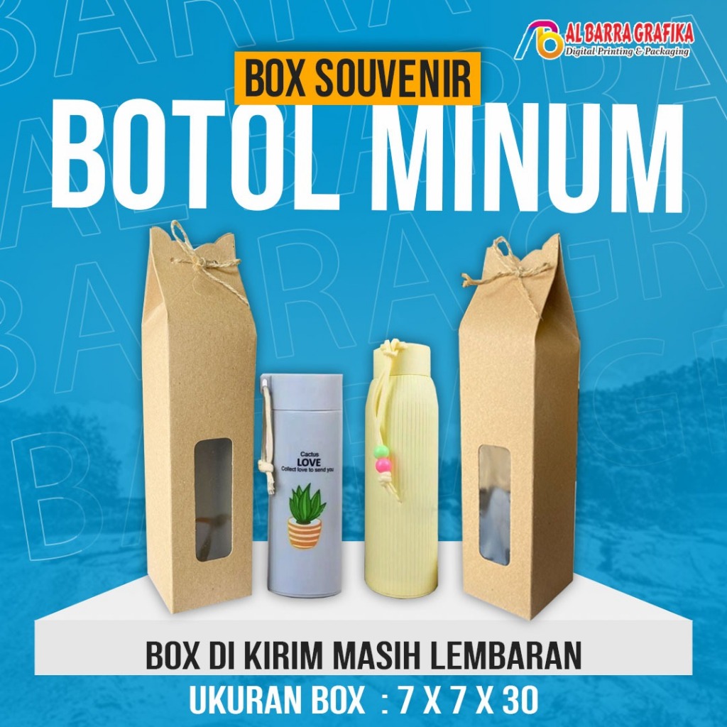 

Paper box souvenir botol paper craft tebal Box souvenir botol/ Thumbler Craft 7x7x30