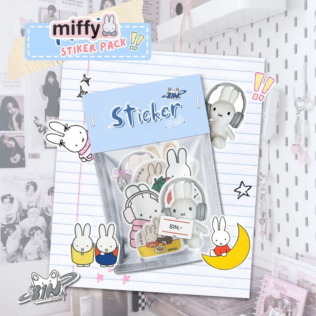 

100pcs Sticker Mifffy Die Cut Stiker SN559