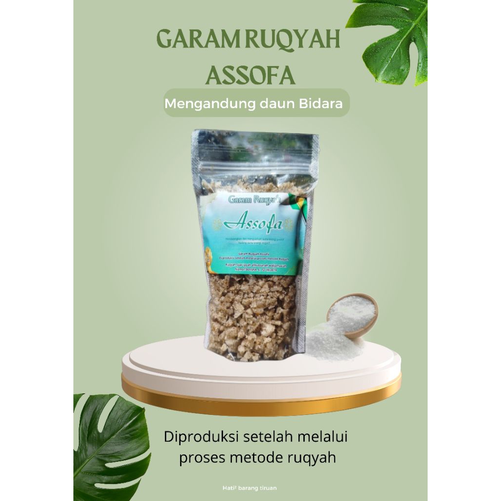 

Garam kristal daun Bidara dan kelor