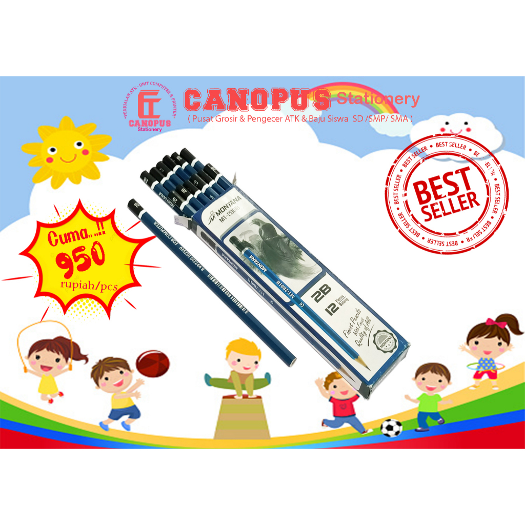 

Pensil 2B Montana Biru