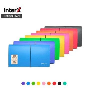 

TBMO InterX Folder Expanding File Cheque Size 13 Pockets Macarons Mix EFX306C