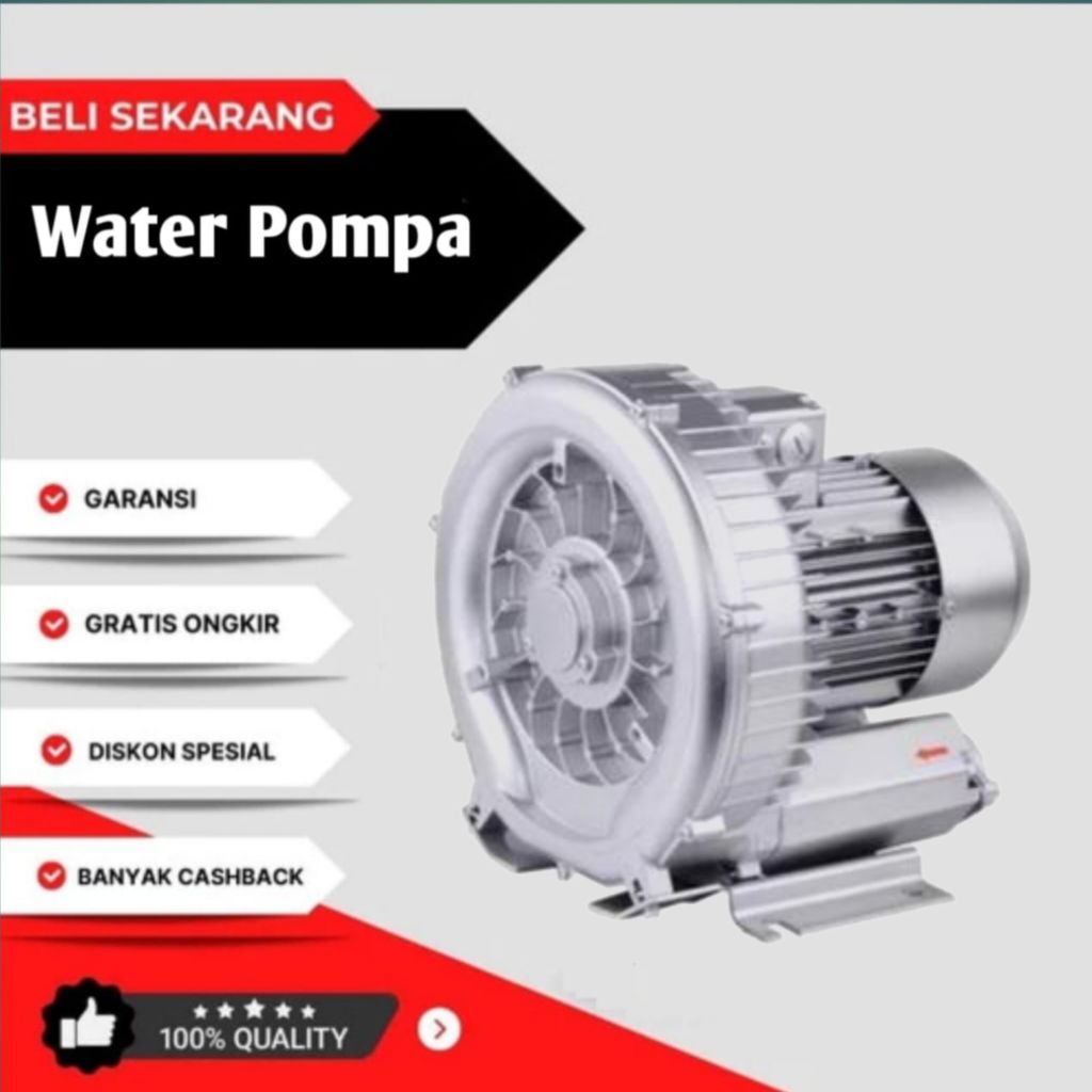 Ring Blower Rotor HB-370 Blower Tambak udang 220V 1 Phase