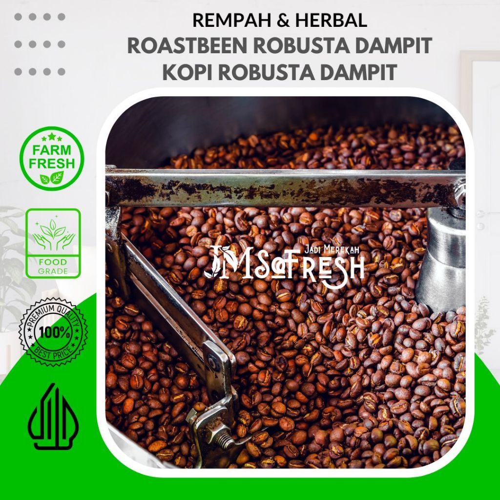 

[JM SoFresh] Kopi Robusta Dampit Malang Rosated Been 1KG