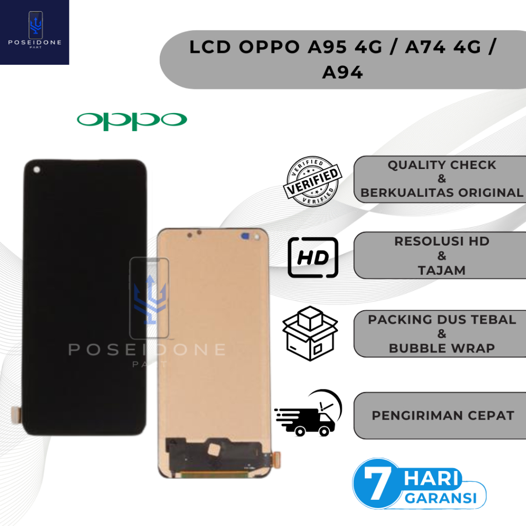 LCD TOUCHSCREEN OPPO A95 4G / A74 4G / A94 FULLSET ORIGINAL