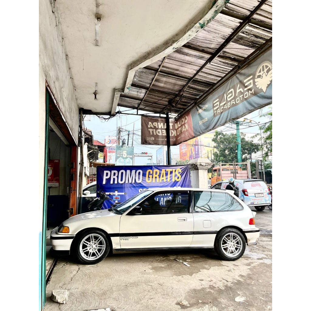 paket velg plus ban accelera 195 50 r15 untuk mobil civic use velg hsr boon ring 15