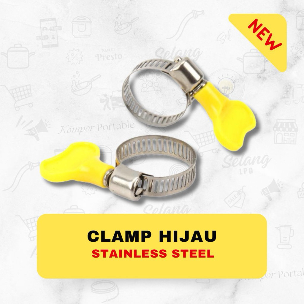 Clamp kuping plastik klem kuping plastik 100pcs