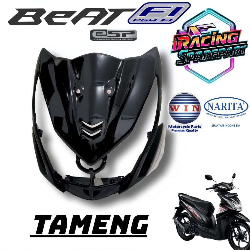 tameng depan beat fi 2015 hitam