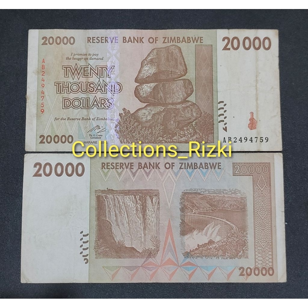 uang asing Zimbabwe 20000 dollars