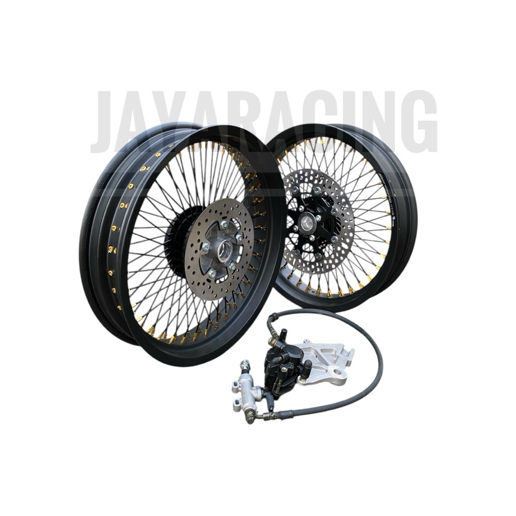 VELG CUSTOM SET UBAHAN CAKRAM BELAKANG RING 17 250 300 350 TIGER SCORPiO BYSON VIXION OLD JUPITER MX